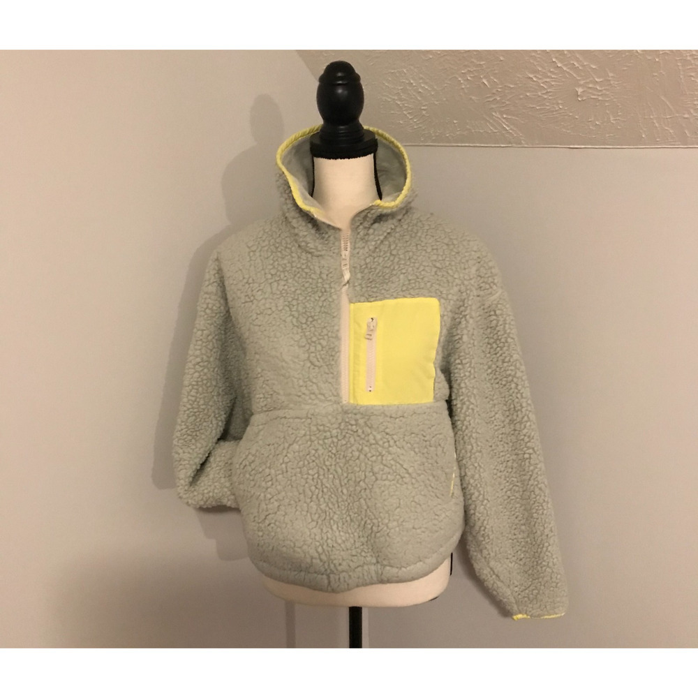 Anthropologie Janey Fleece Pullover Small Quarter Zip Cozy Sweatshirt - Picture 2 of 11